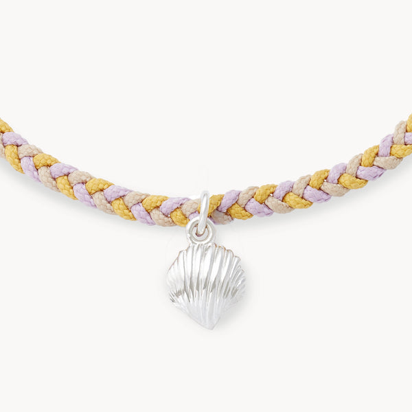 the wanderer's cord anklet trio - sterling silver, braided cord