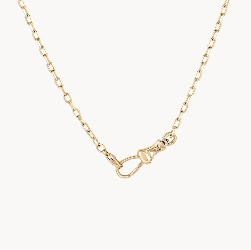 magic maker charm collector clasp bracelet - 14k yellow gold, brilliant diamonds