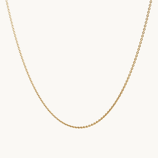 classic cable chain - 10k yellow gold