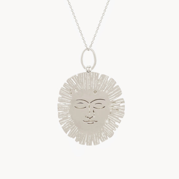 large lioness charm -  sterling silver