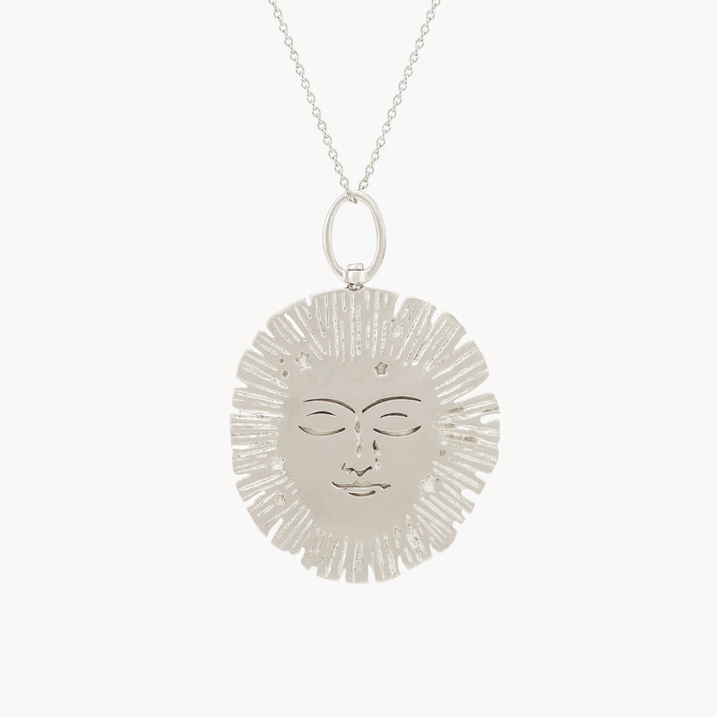 large lioness charm -  sterling silver