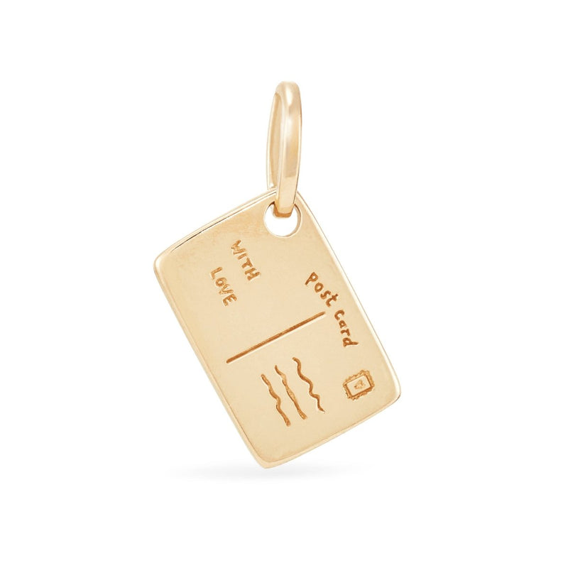 calgary postcard charm - 10k yellow gold, brilliant diamond