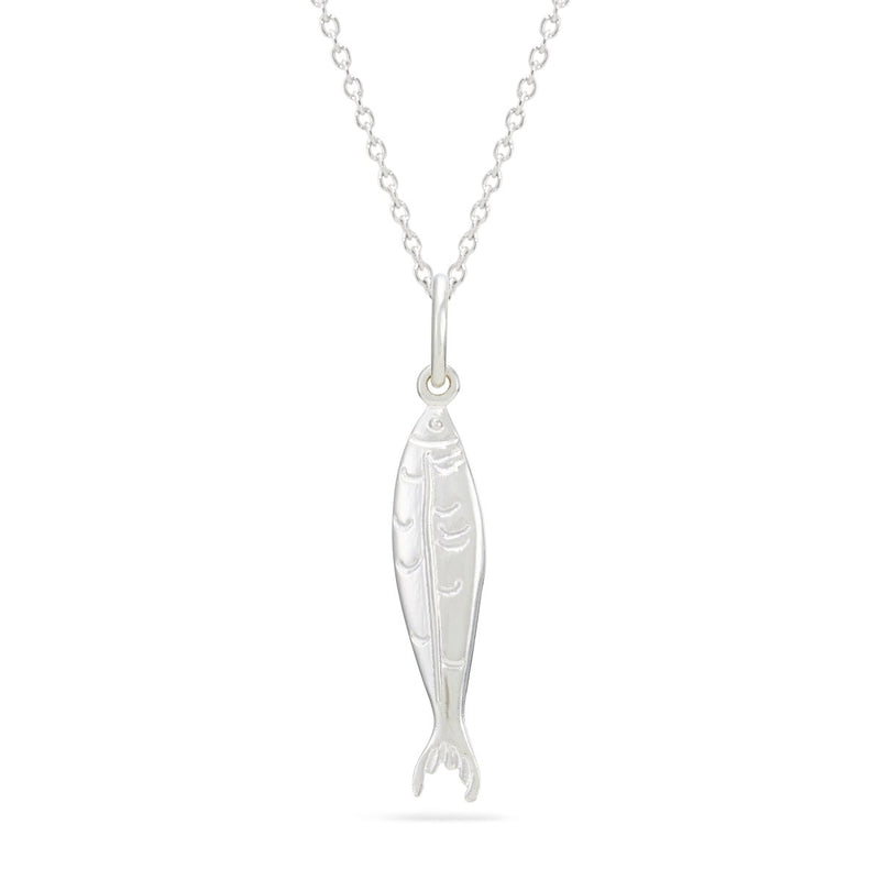 little fish charm - sterling silver