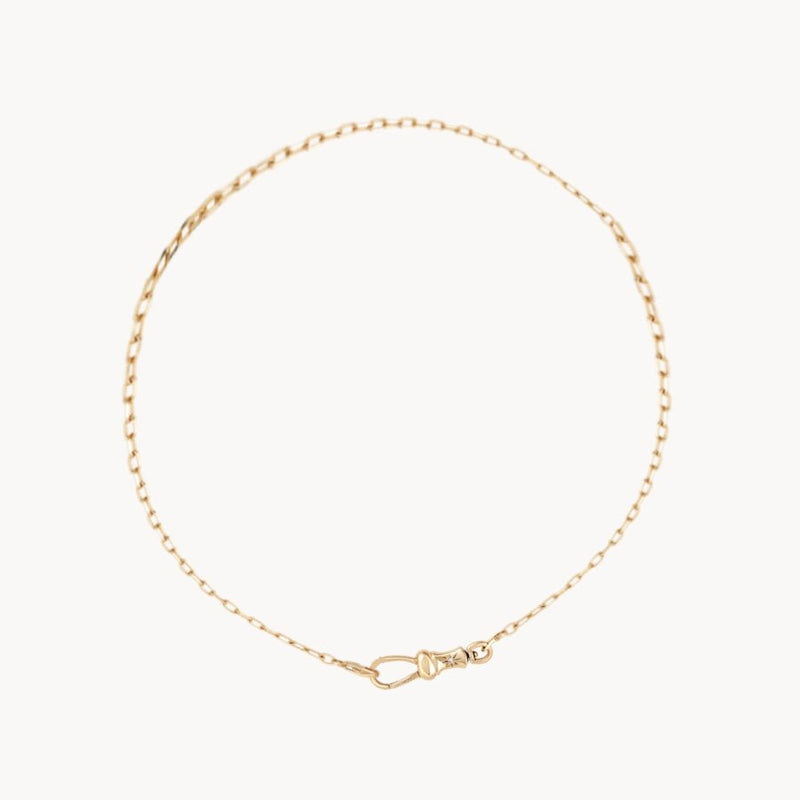 magic maker charm collector clasp bracelet - 14k yellow gold, brilliant diamonds