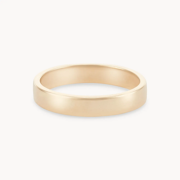 infinity love band polished - 14k yellow gold