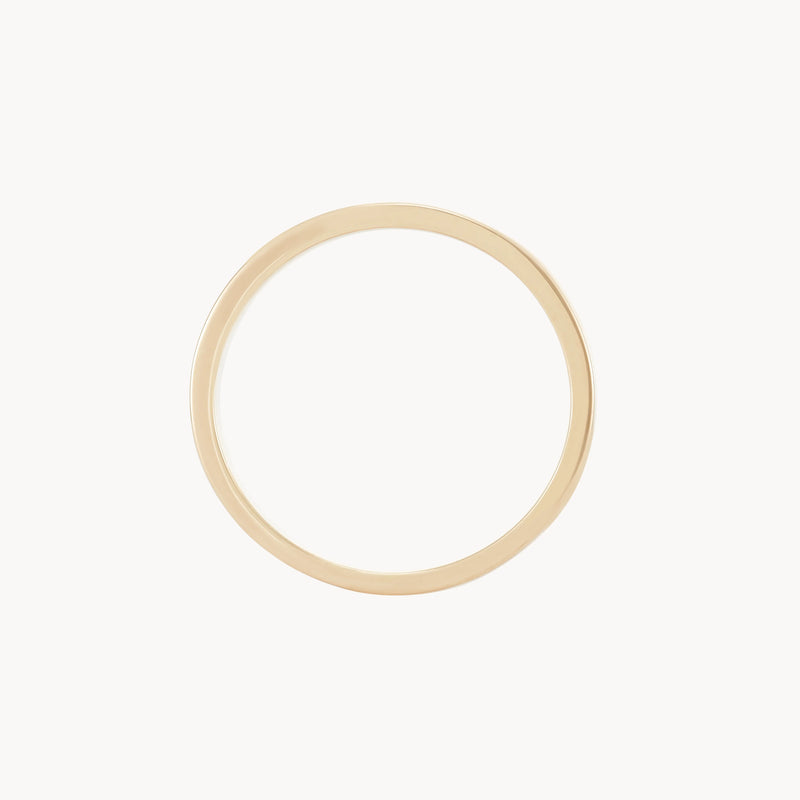 infinity love band brushed - 14k yellow gold