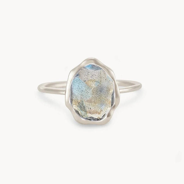 labradorite mood ring silver - sterling silver, labradorite