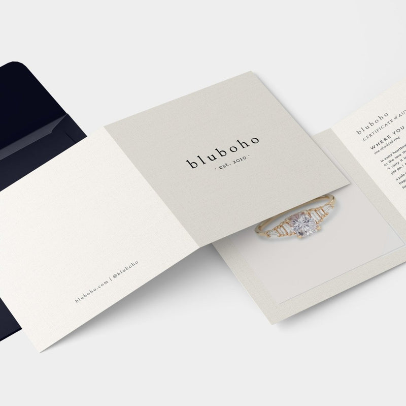 where you are one-of-a-kind ring - 14k yellow gold, oval sapphire, diamonds