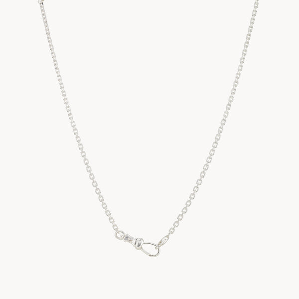 magic maker charm collector clasp necklace - sterling silver, diamonds