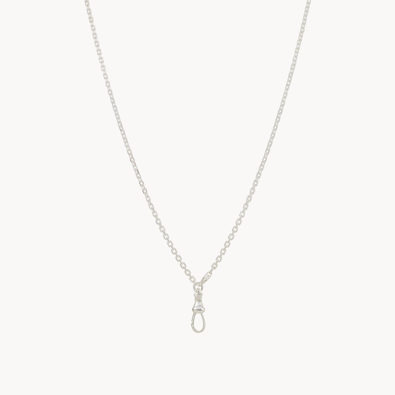 magic maker charm collector clasp necklace - sterling silver, diamonds