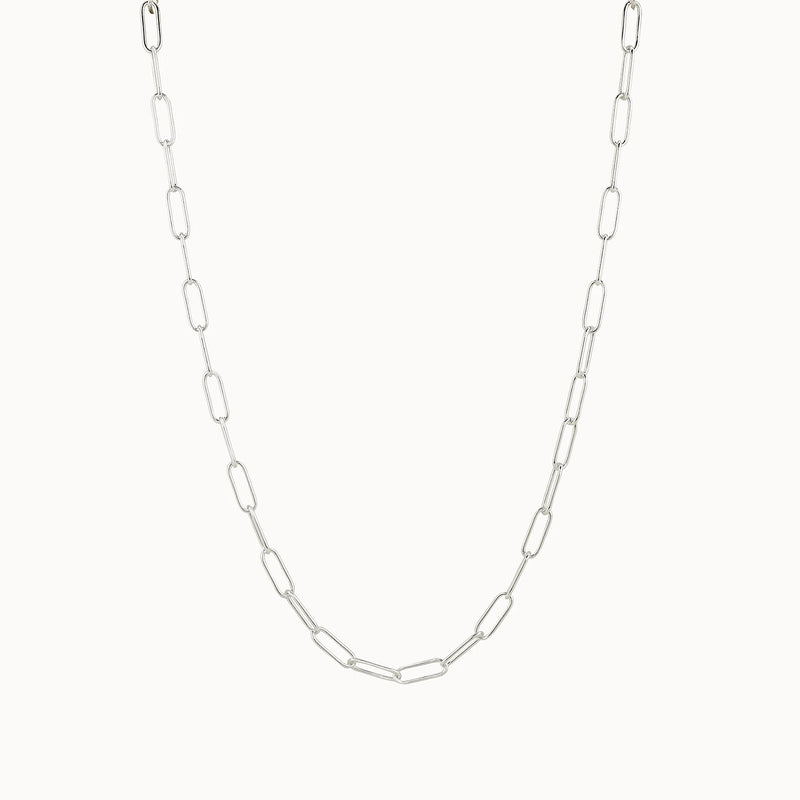 silver boldly necklace - sterling silver