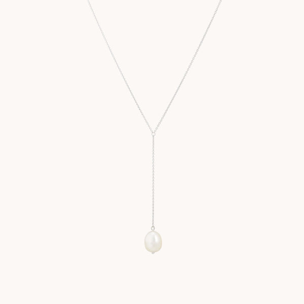 sofia perla lariat - sterling silver