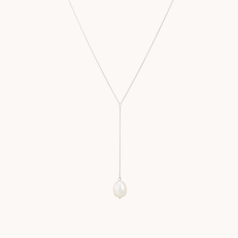 sofia perla lariat - sterling silver