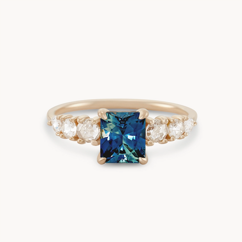 amazed one-of-a-kind - 14k yellow gold, blue sapphire -AC