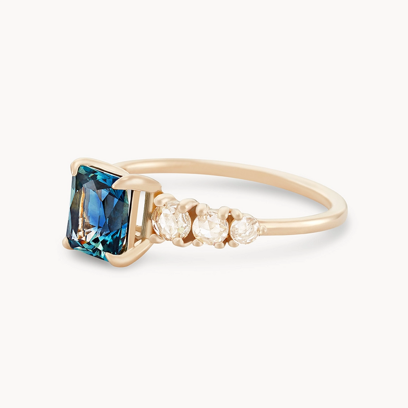 amazed one-of-a-kind - 14k yellow gold, blue sapphire -AC