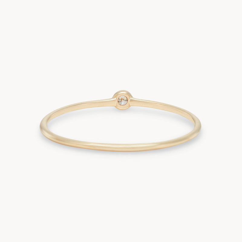 family april birthstone stacking ring - 10k yellow gold, diamond gemstone