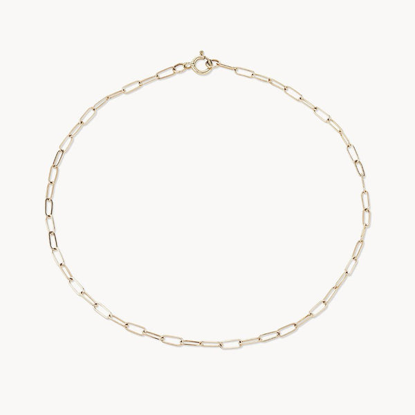 14k yellow gold infinite inseparable anklet