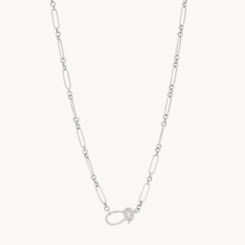 cosmic love necklace - sterling silver, diamonds