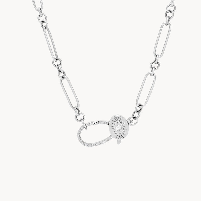 cosmic love necklace - sterling silver, diamonds