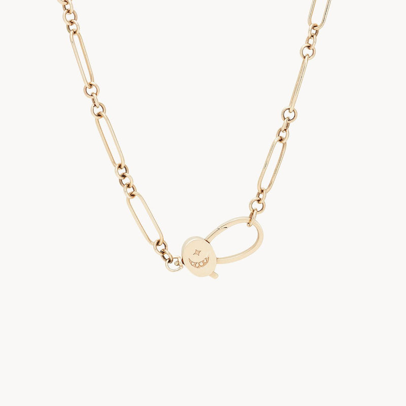 cosmic love necklace - 10k yellow gold, diamonds