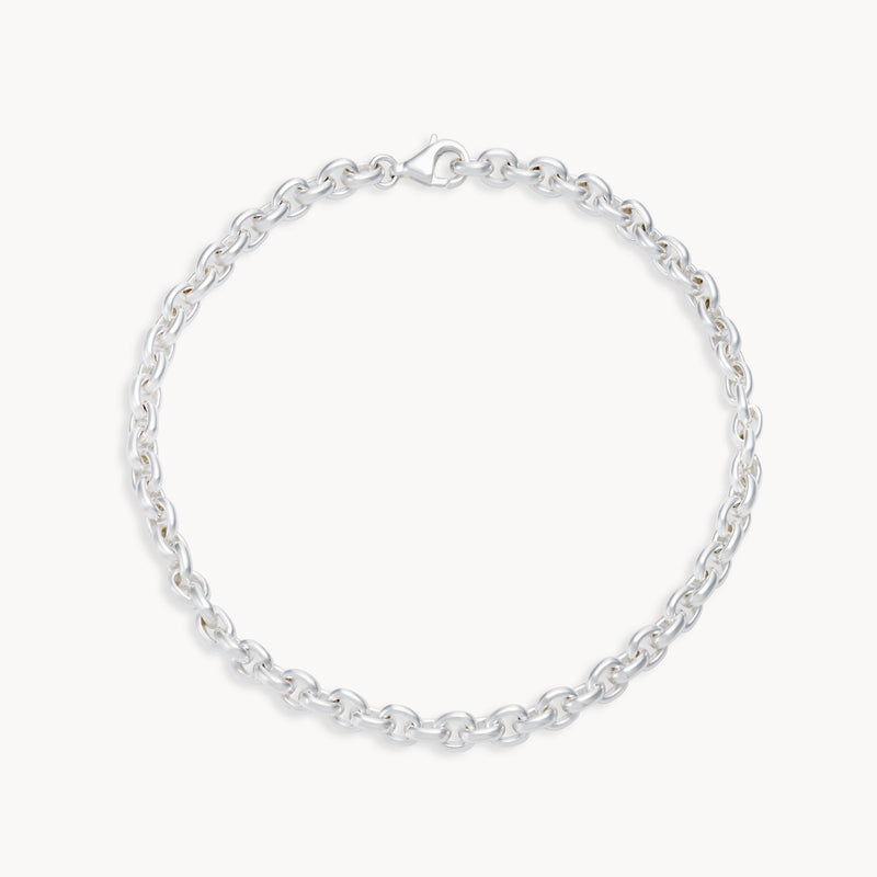 pathfinder silver anklet - sterling silver