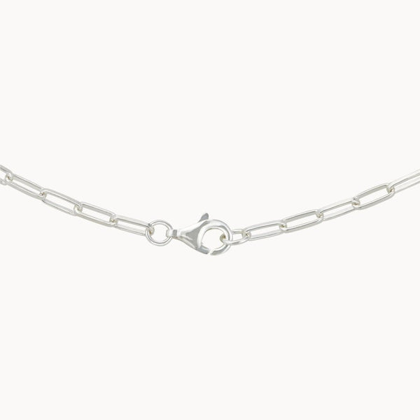 silver infinite inseparable chain necklace
