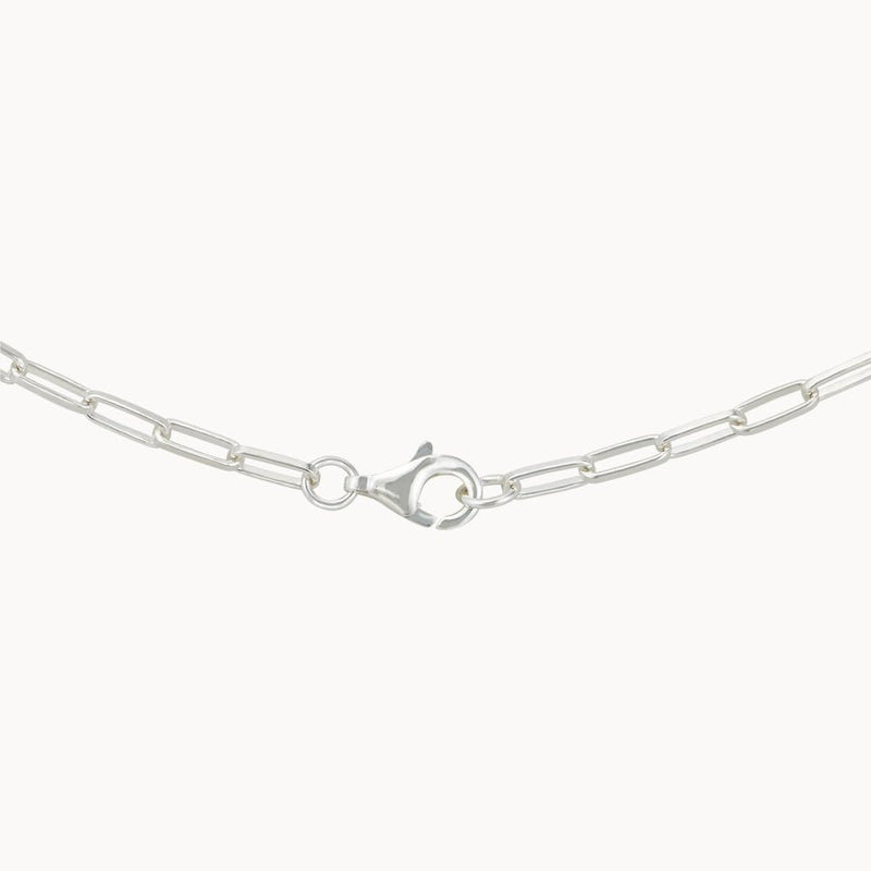 silver infinite inseparable chain necklace