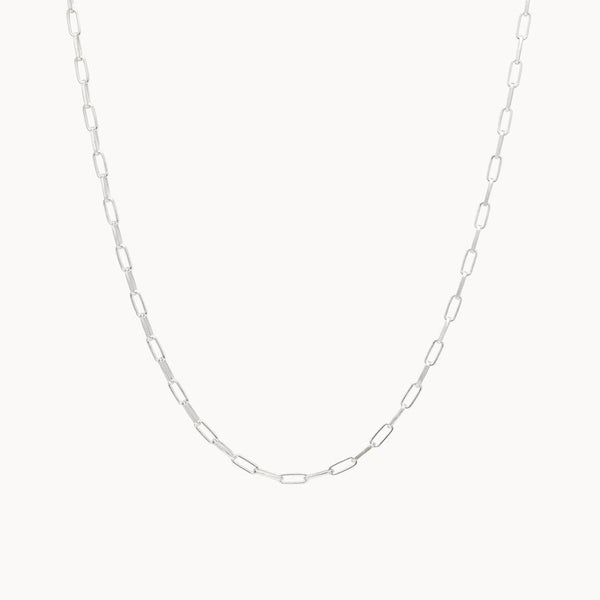 silver infinite inseparable chain necklace