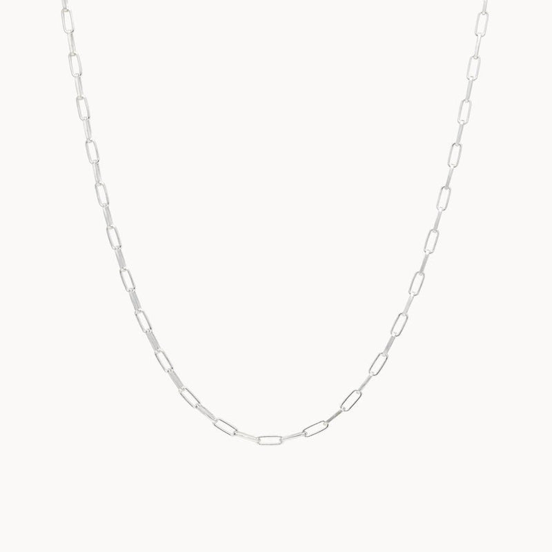 silver infinite inseparable chain necklace