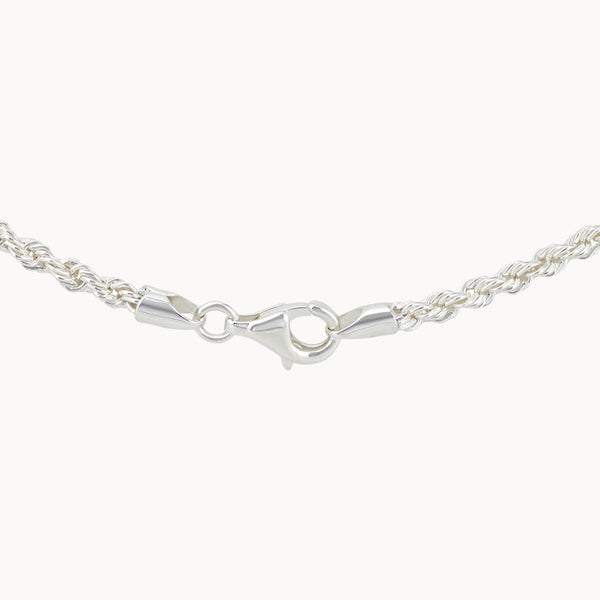 silver lasso chain necklace