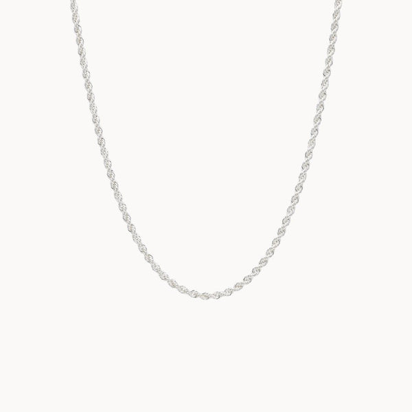 silver lasso chain necklace