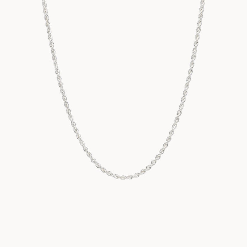 silver lasso chain necklace