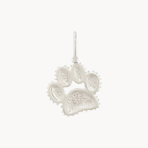 paw charm -  sterling silver engravable