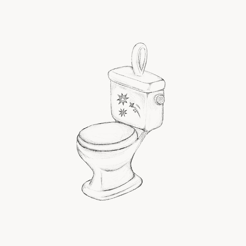 straight flush labradorite toilet charm
