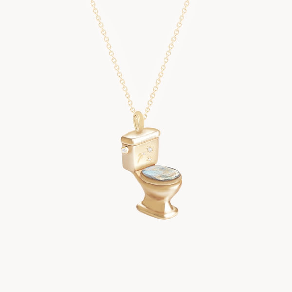 straight flush labradorite toilet charm