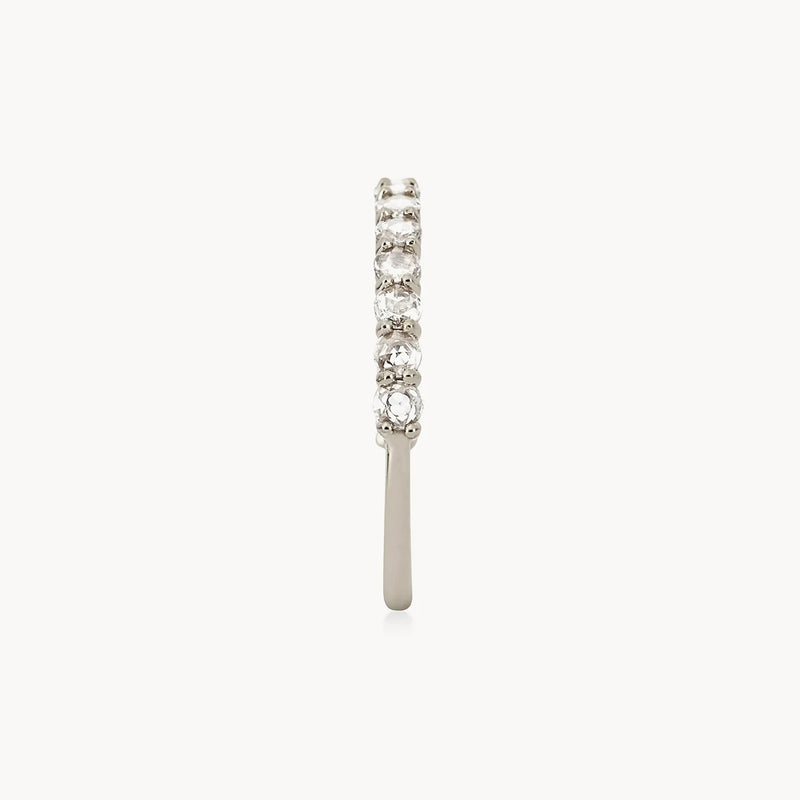 moonglade ring - 14k white gold, white diamonds