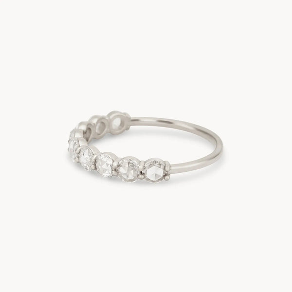 Large moonglade ring - 14k white gold