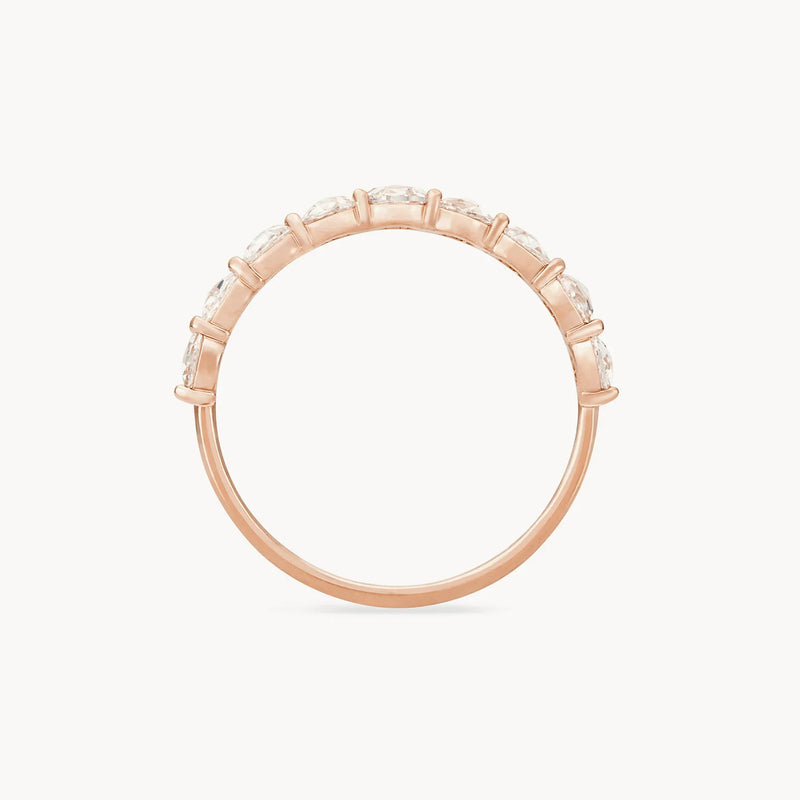 Large moonglade ring - 14k rose gold