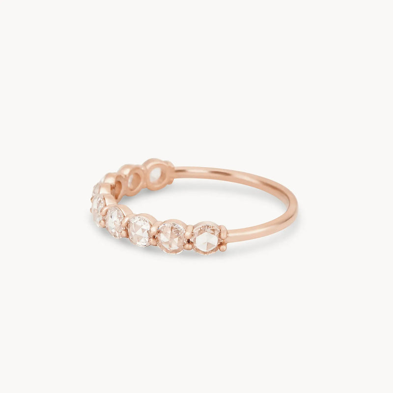 Large moonglade ring - 14k rose gold