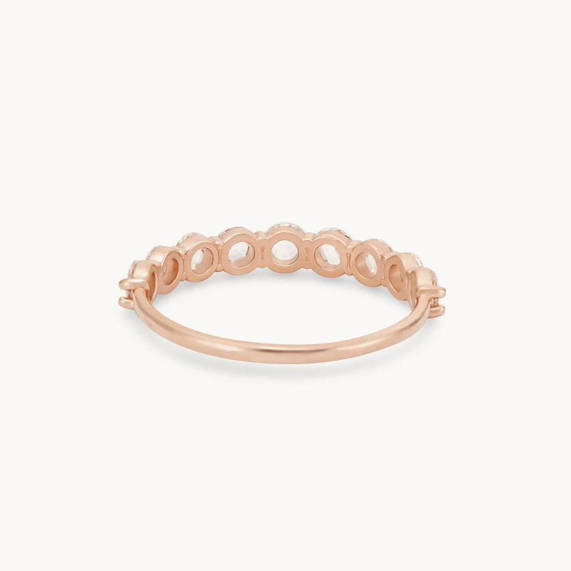 Large moonglade ring - 14k rose gold