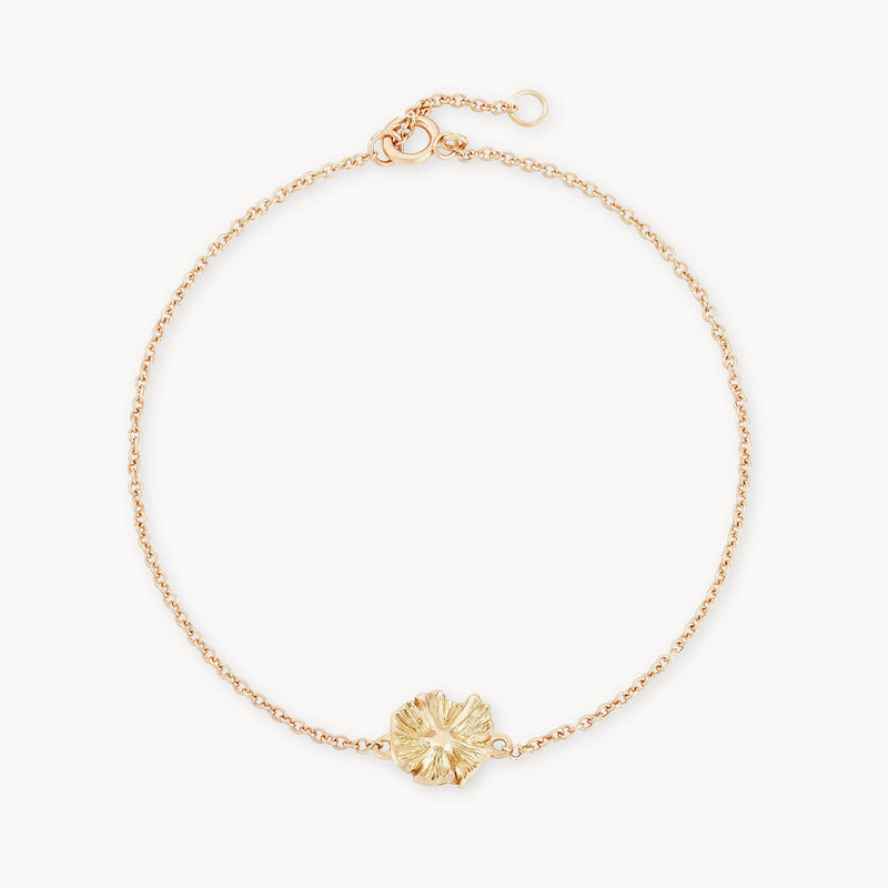 Little wildflower bracelet - 14k yellow gold