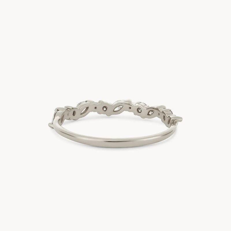 reverie band - 14k white gold, white diamond