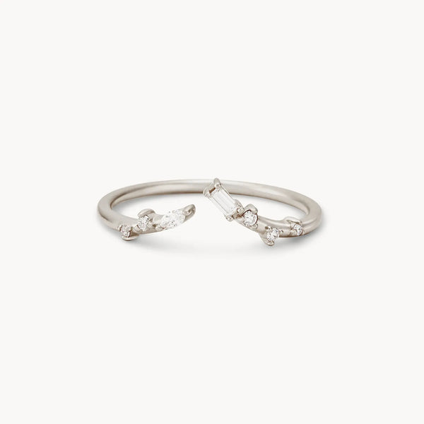 union of bliss ring - 14k white gold, white diamonds